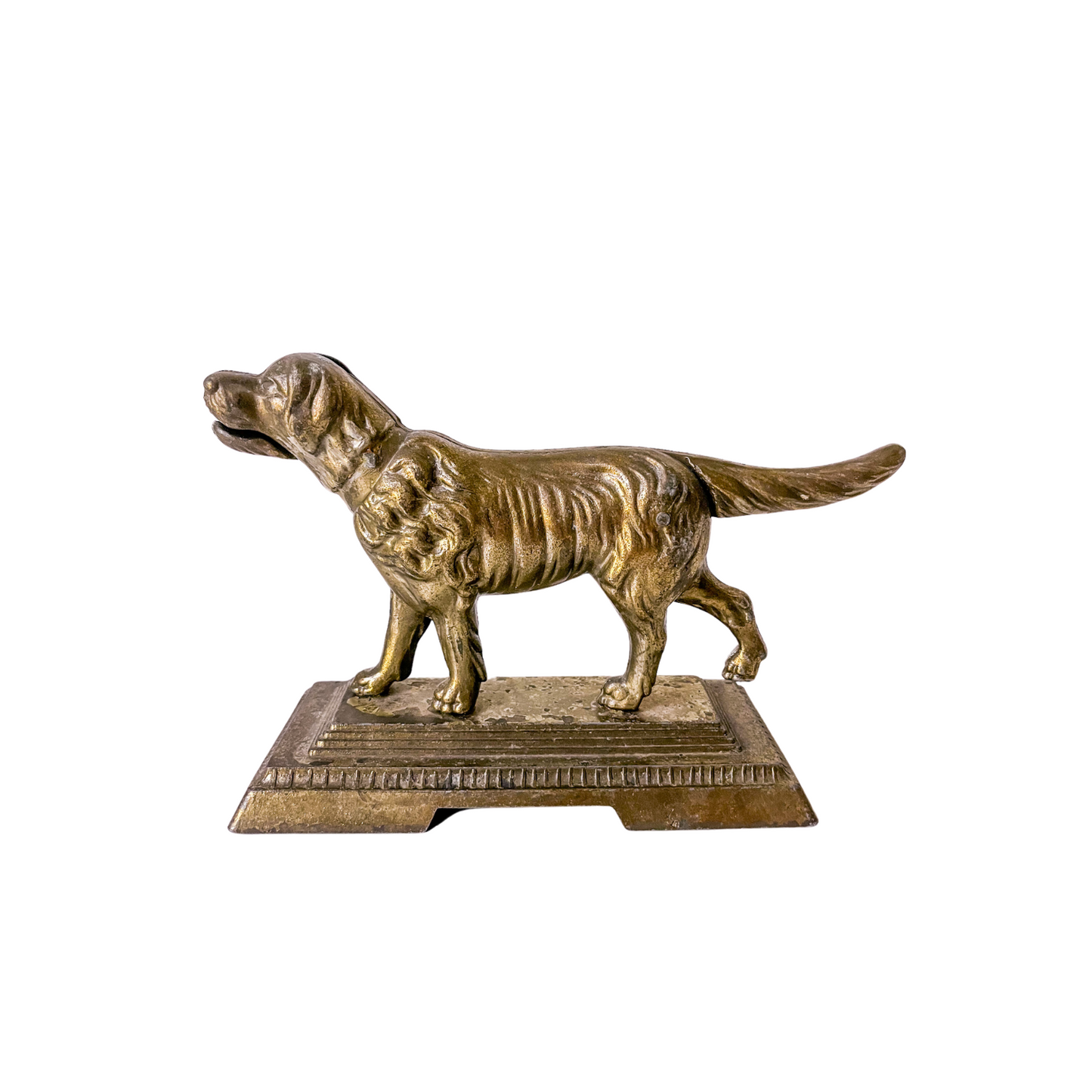 Vintage Metal Dog Nutcracker