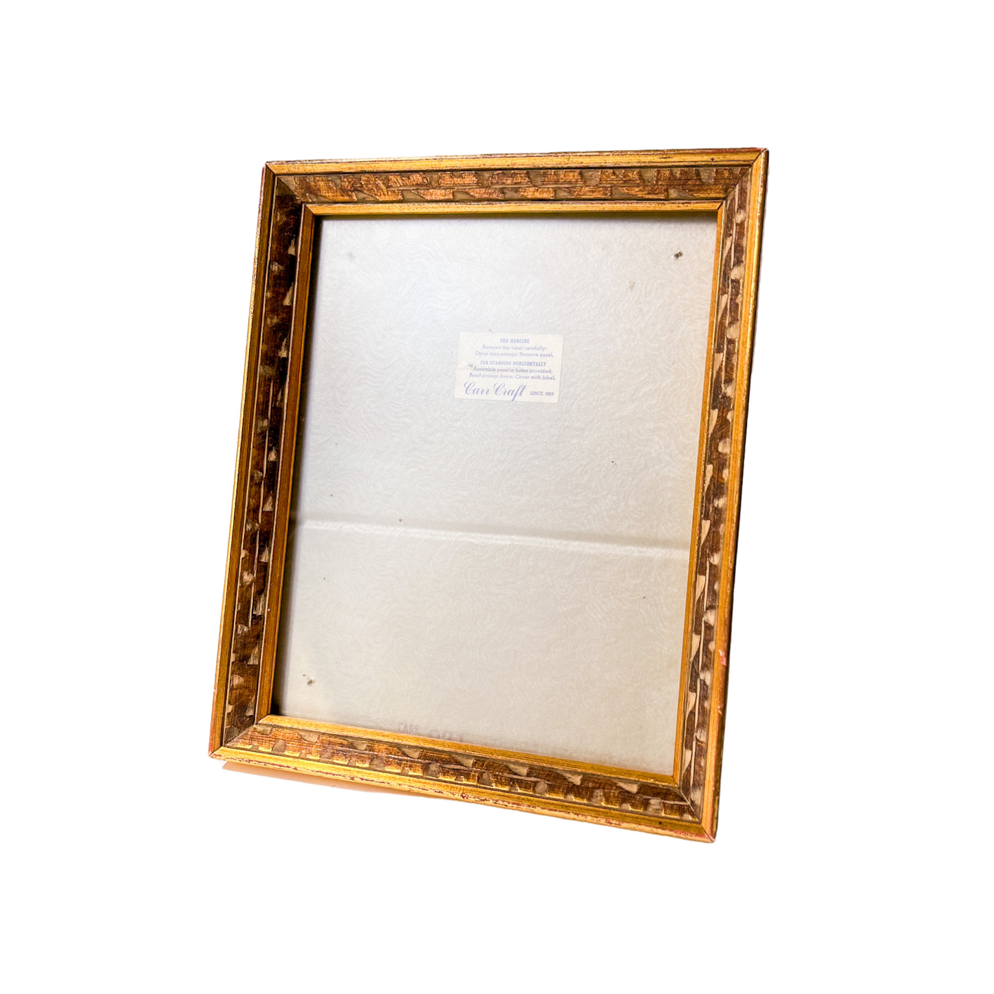 Vintage Carr Craft Gold Carved Wood 8x10 Frame