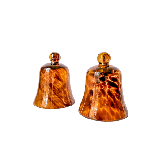 Vintage Tortoise Shell Mini Votive Candle Cloche