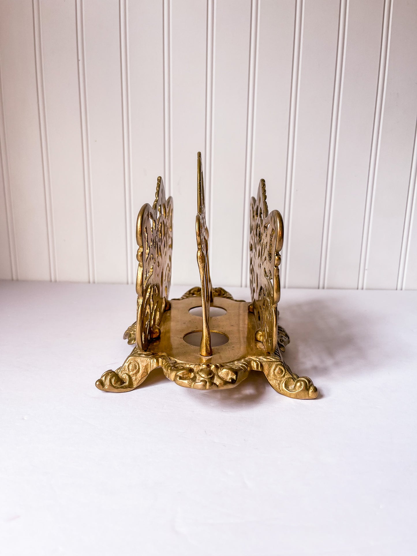 Vintage Brass Letter or Napkin Holder