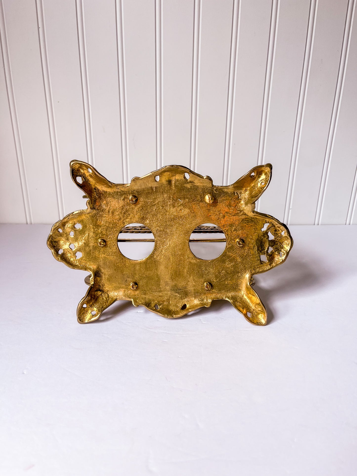 Vintage Brass Letter or Napkin Holder