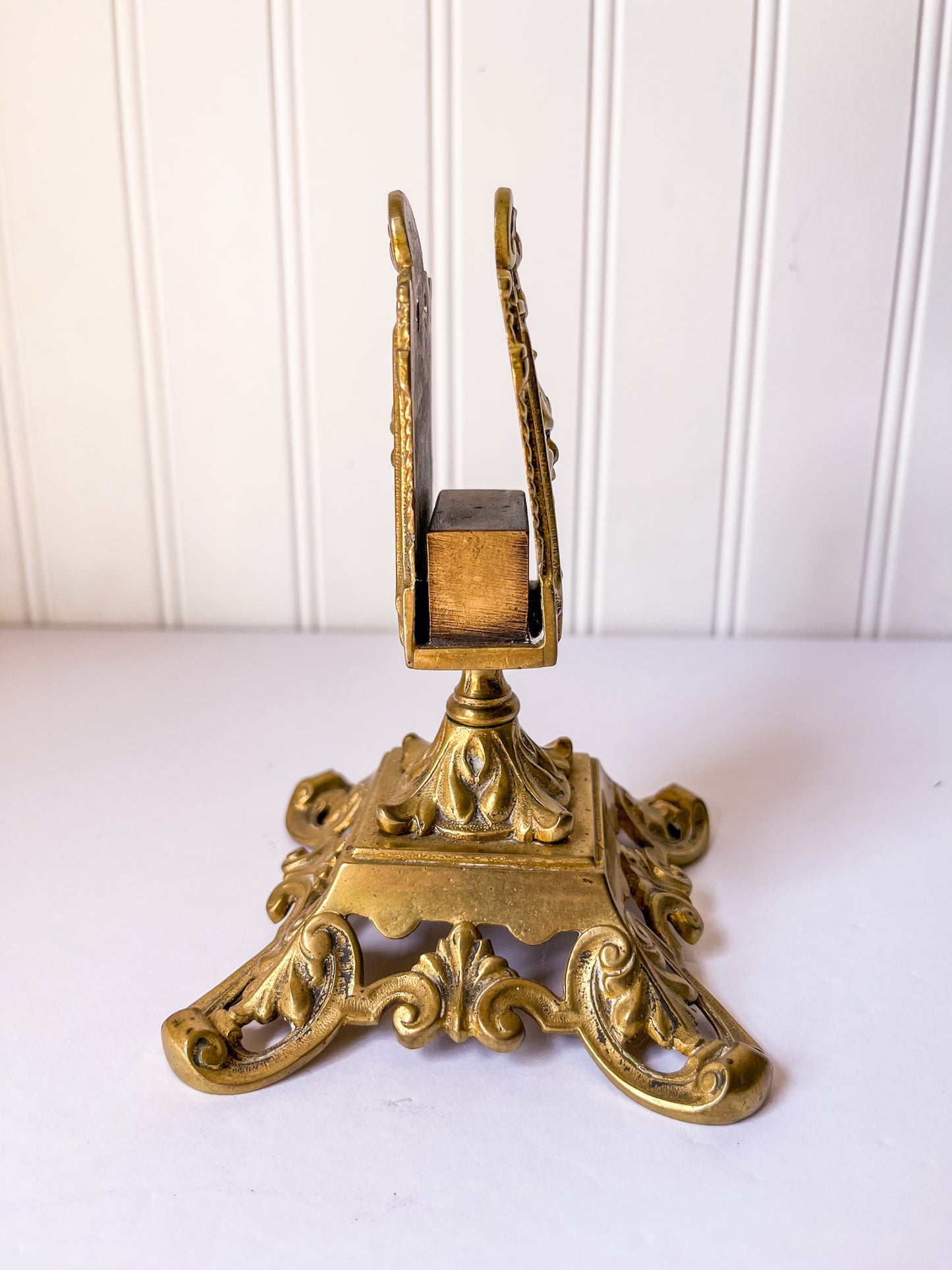 Antique German Brass Matchbox Holder