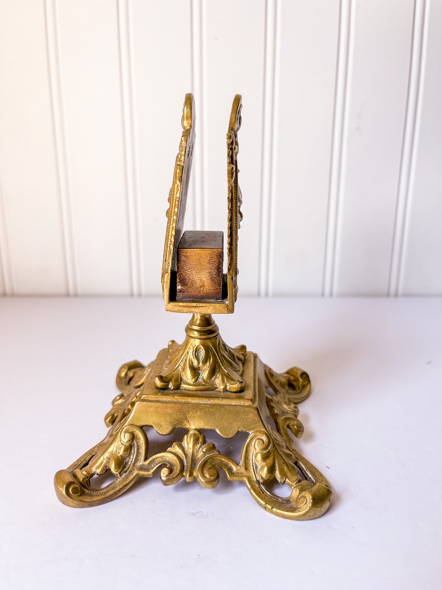 Antique German Brass Matchbox Holder