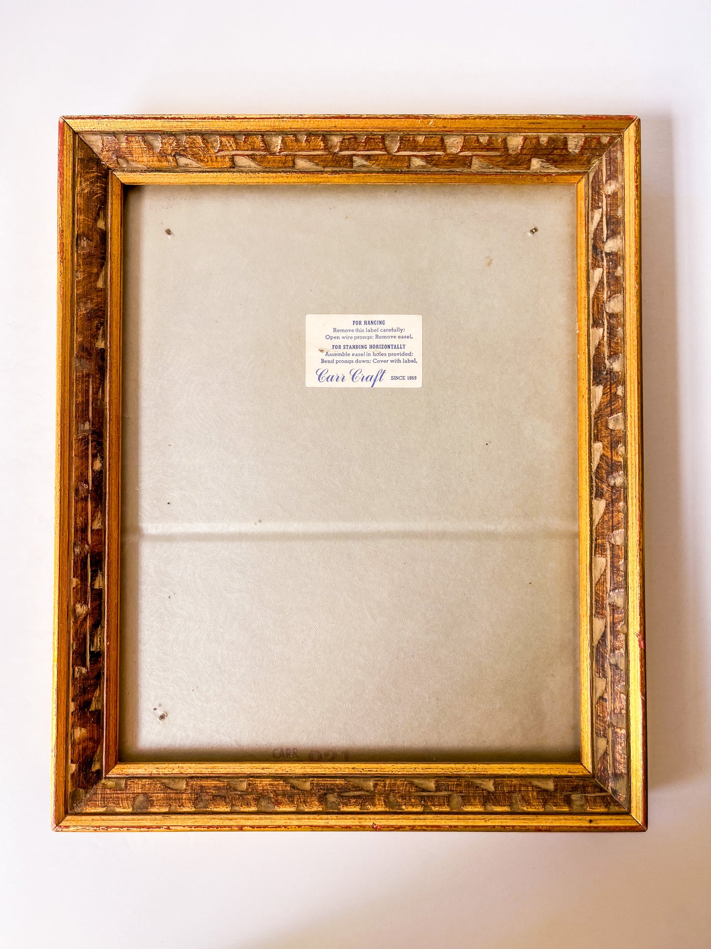 Vintage Carr Craft Gold Carved Wood 8x10 Frame