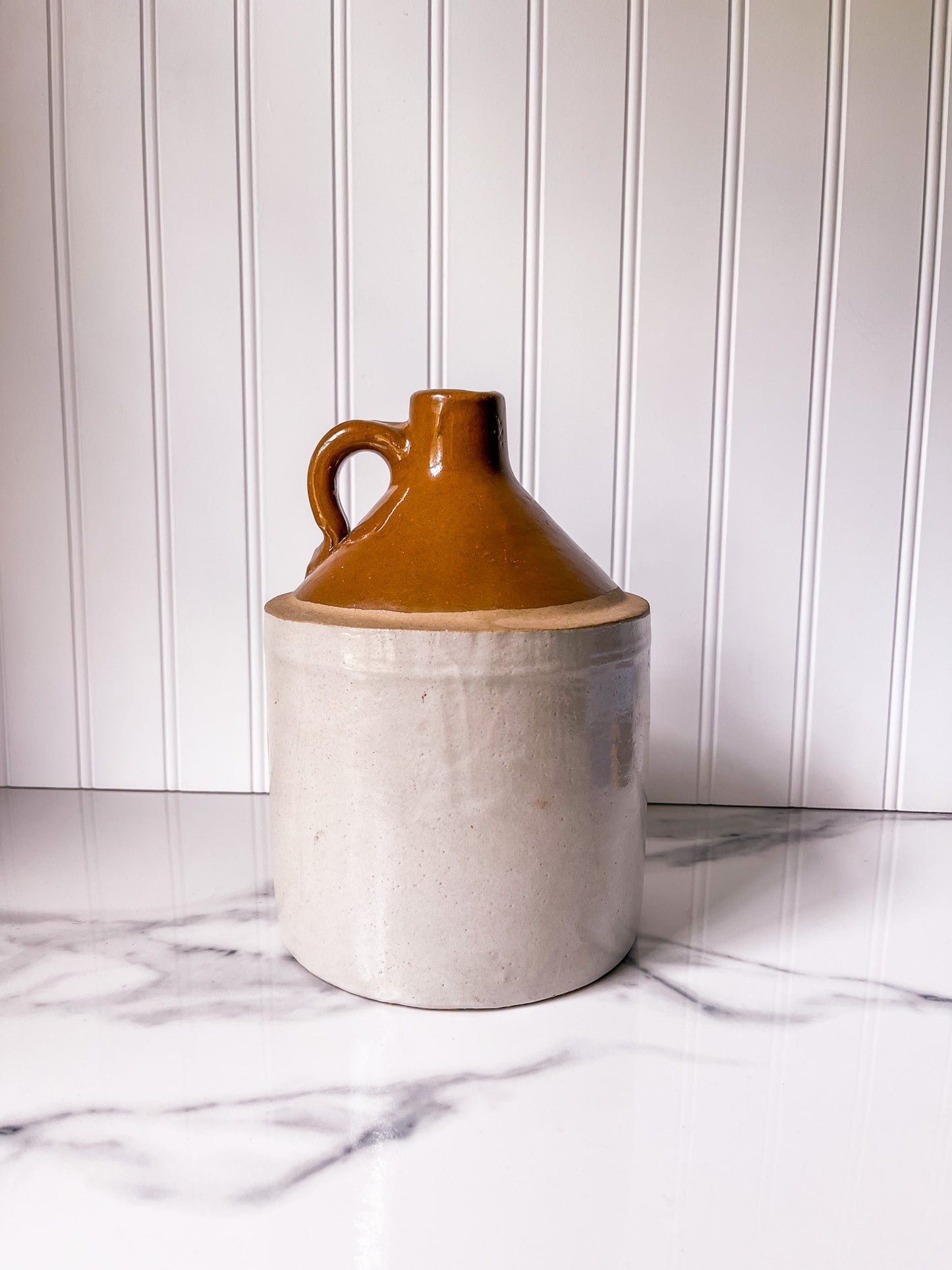 Vintage Two-Toned Small Whiskey Jug