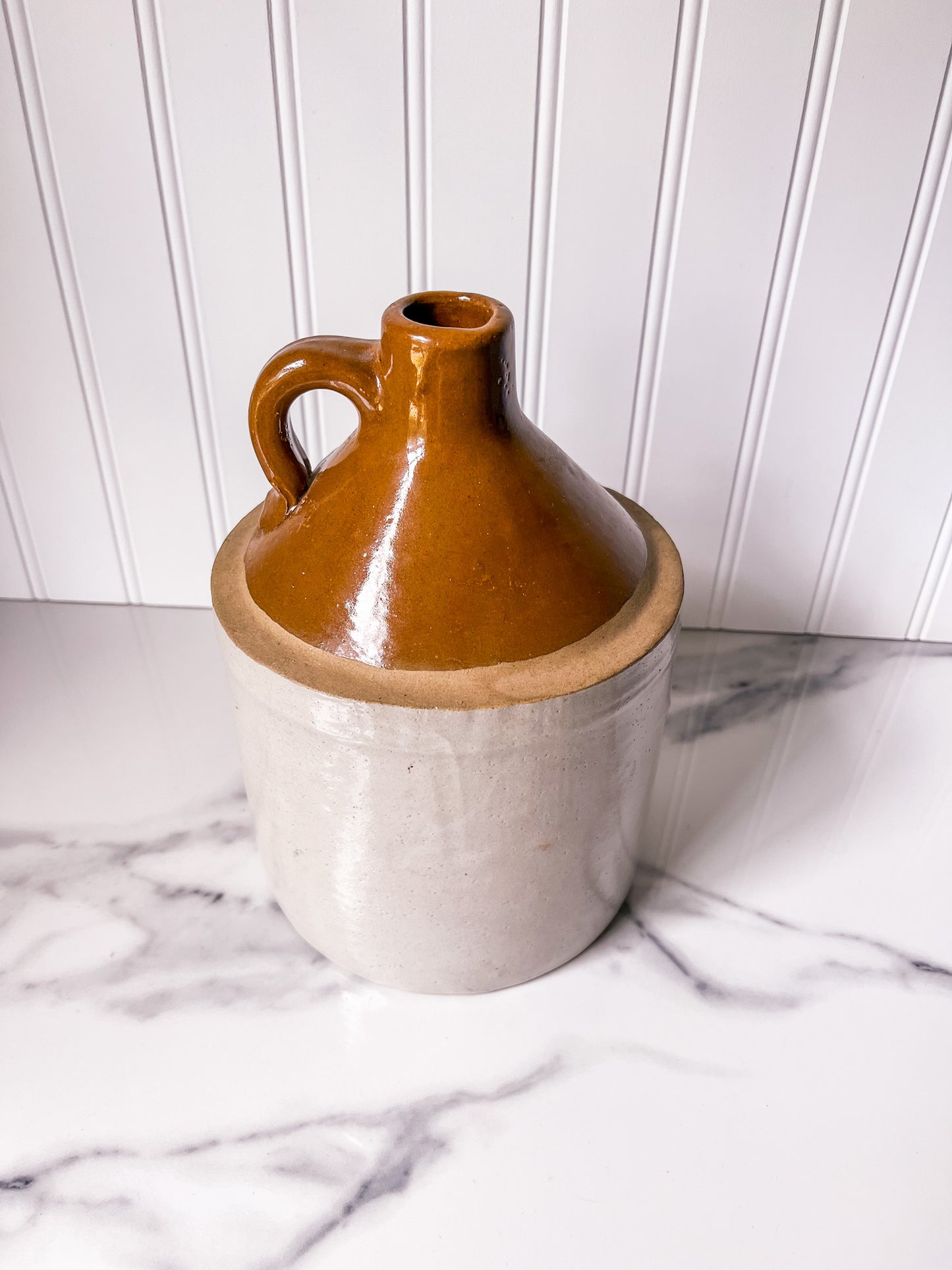 Vintage Two-Toned Small Whiskey Jug