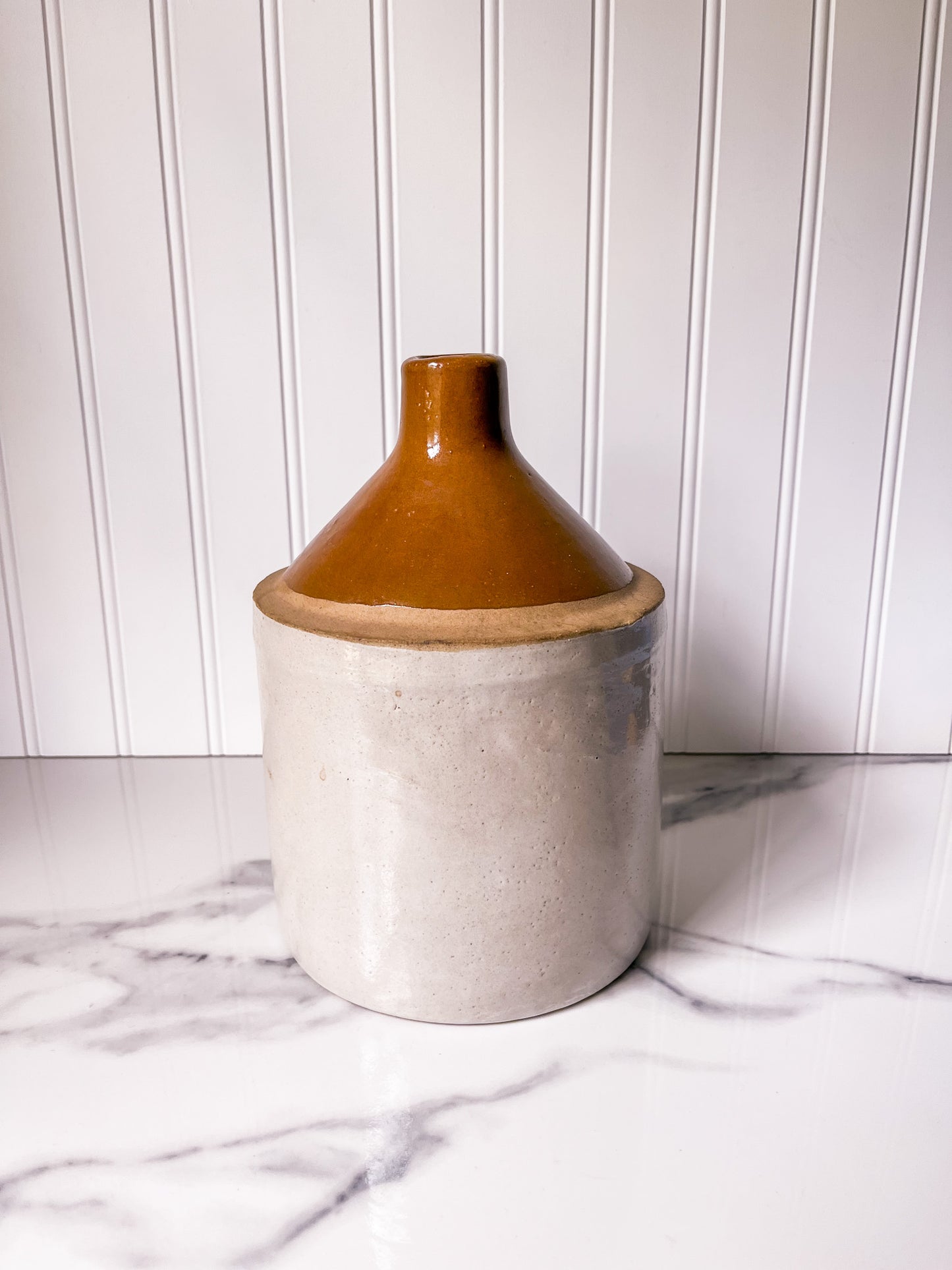 Vintage Two-Toned Small Whiskey Jug