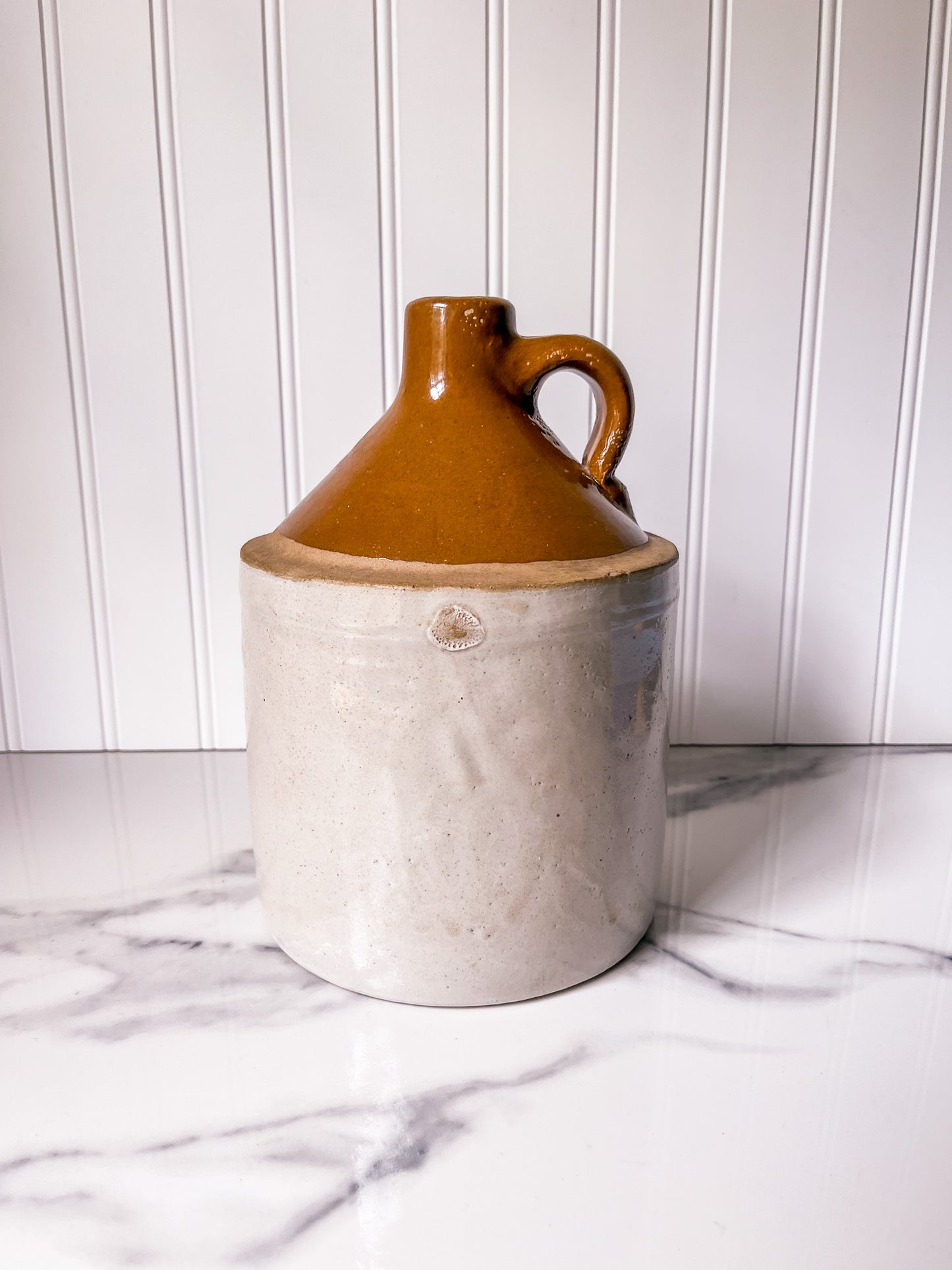 Vintage Two-Toned Small Whiskey Jug