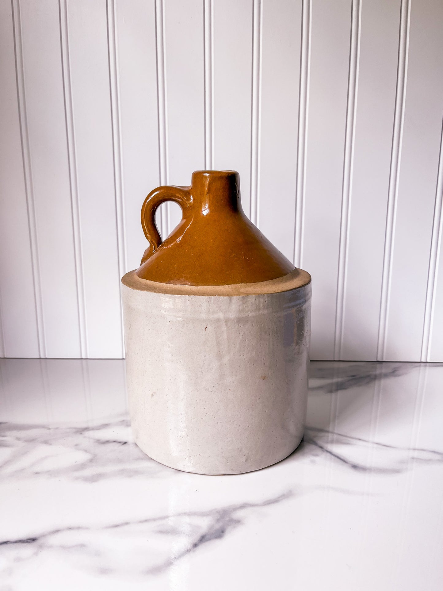 Vintage Two-Toned Small Whiskey Jug