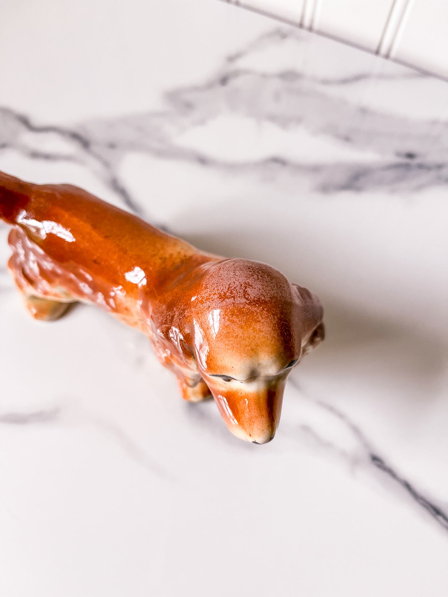 Vintage Ceramic Dog Figurine