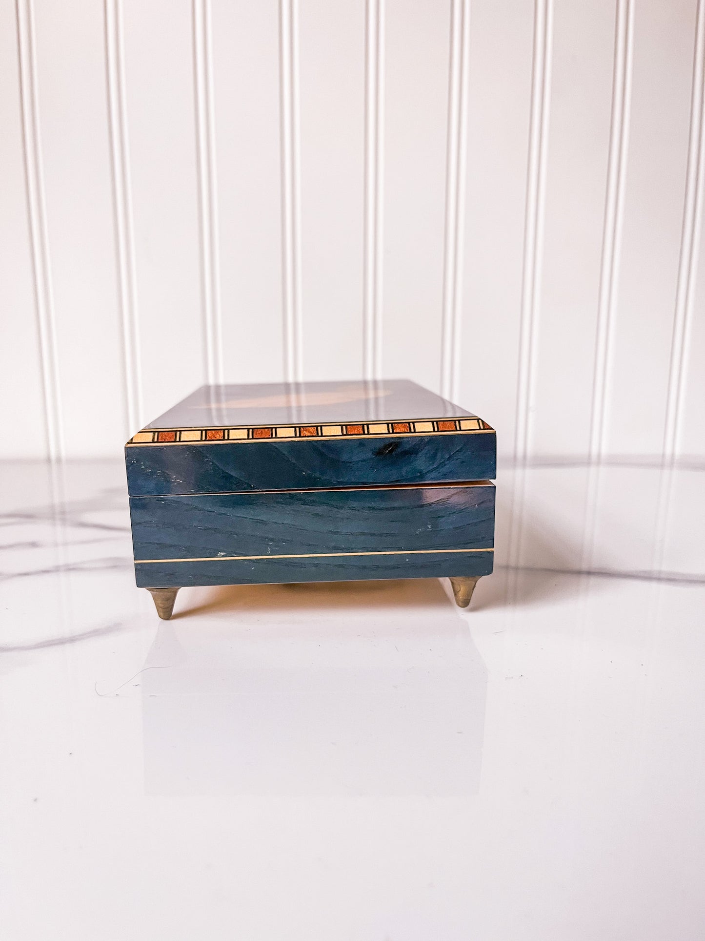 Italian Inlaid Wood Duck Music Box