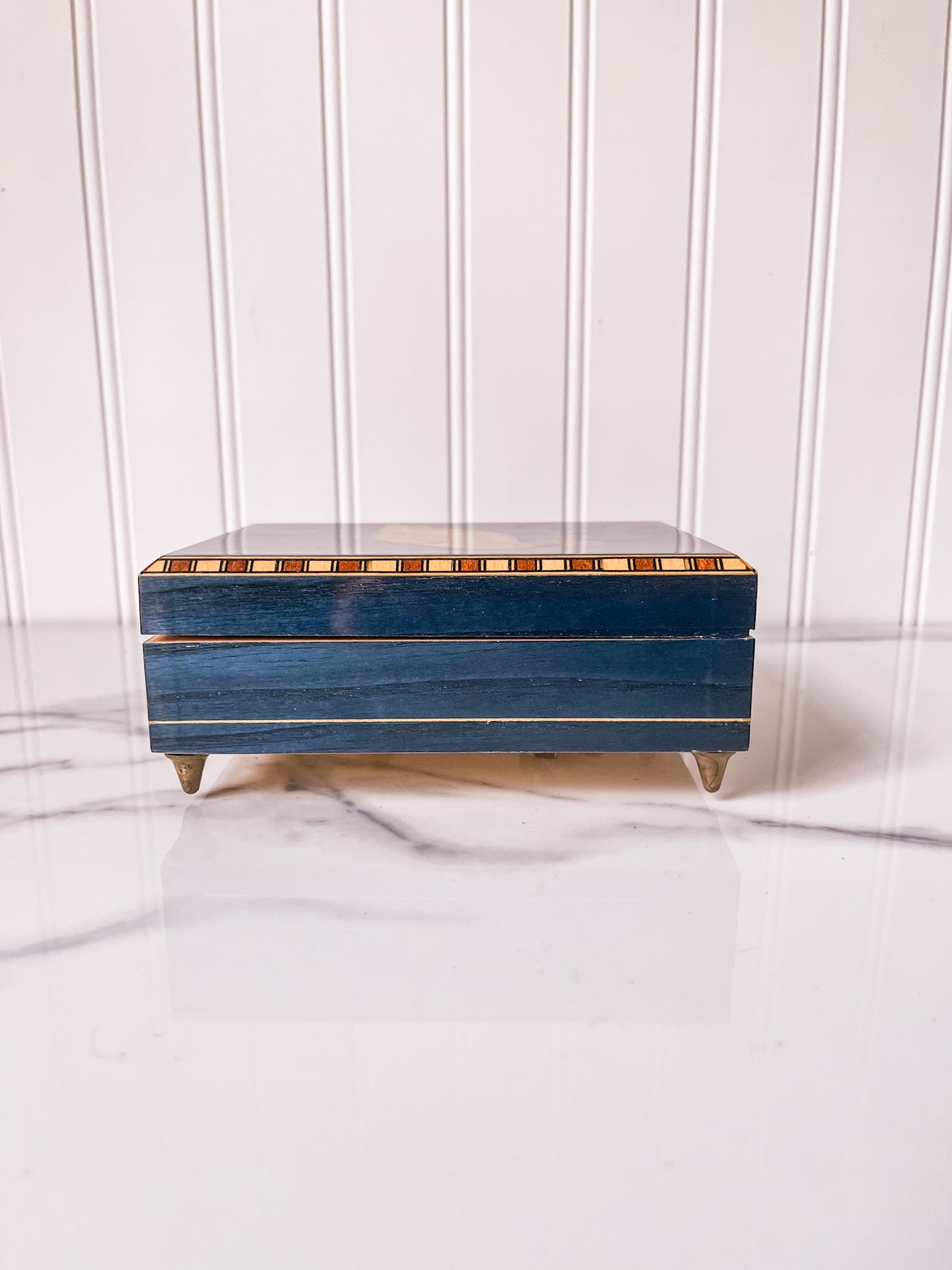 Italian Inlaid Wood Duck Music Box