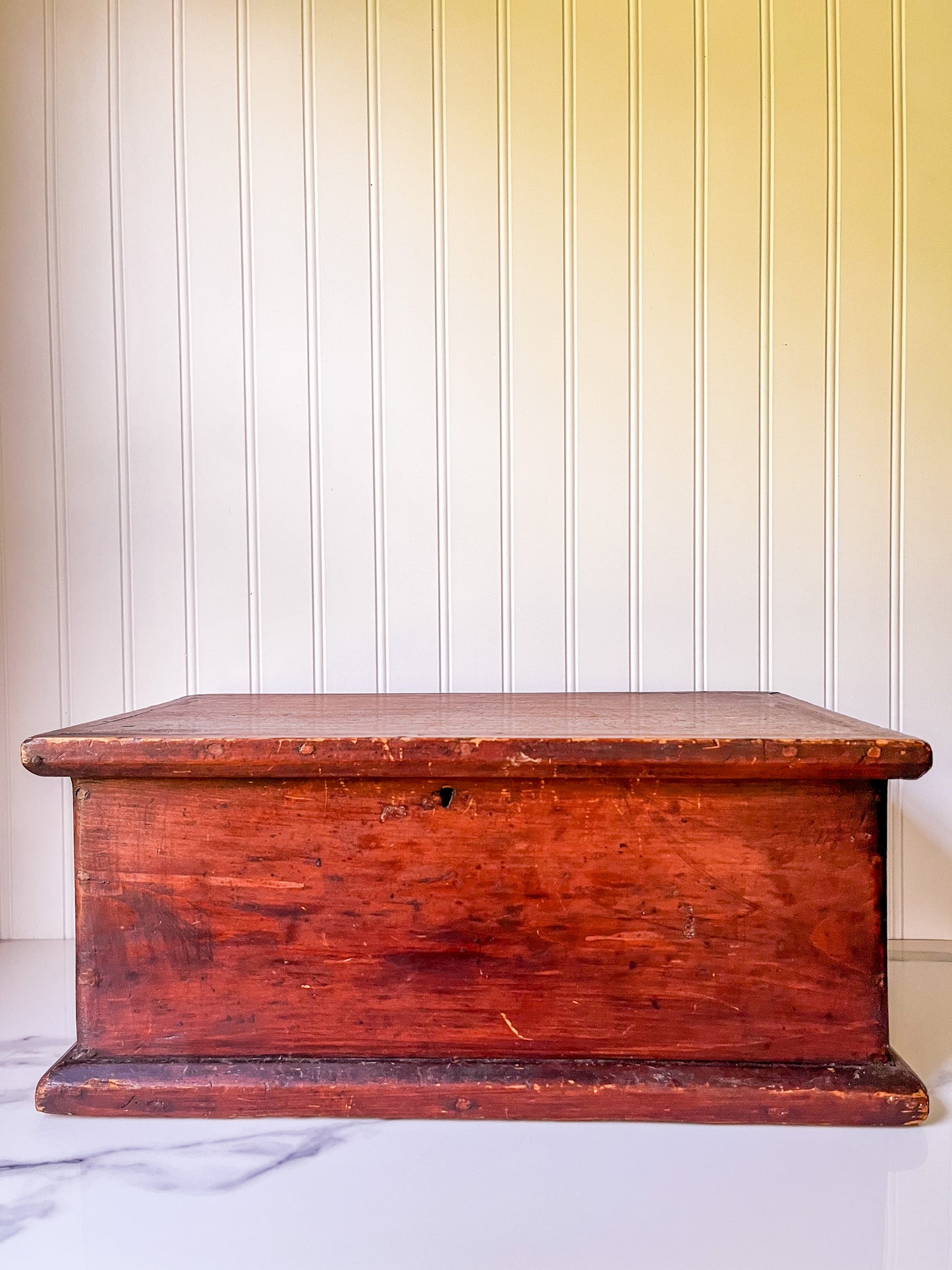 Vintage Large Primitive Wood Box