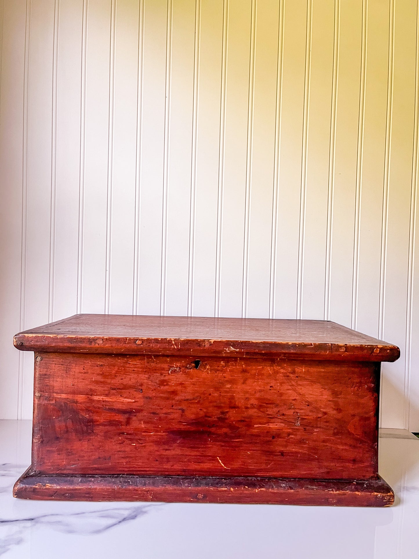 Vintage Large Primitive Wood Box