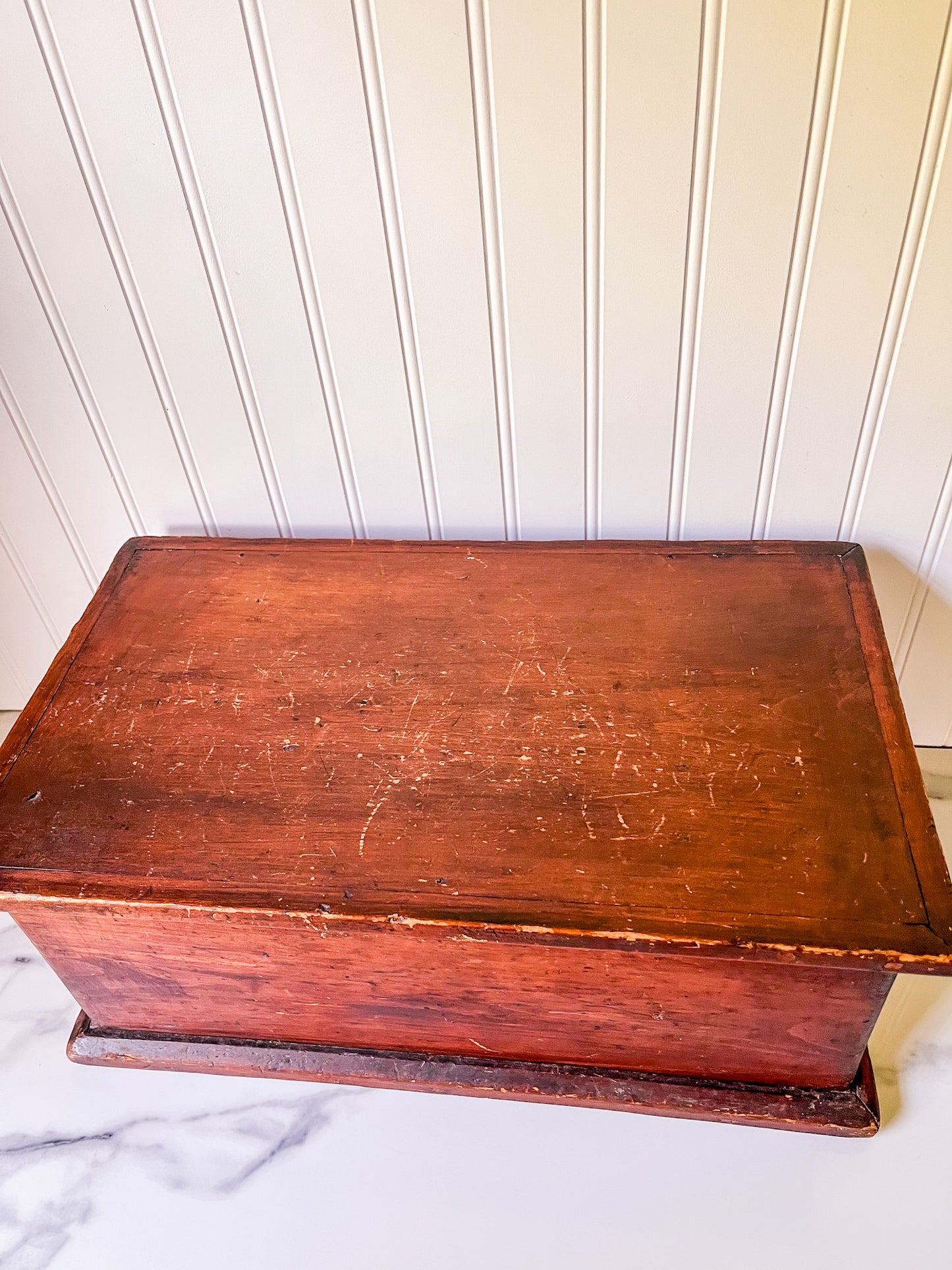 Vintage Large Primitive Wood Box