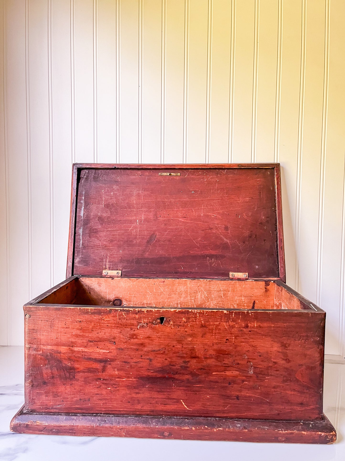 Vintage Large Primitive Wood Box