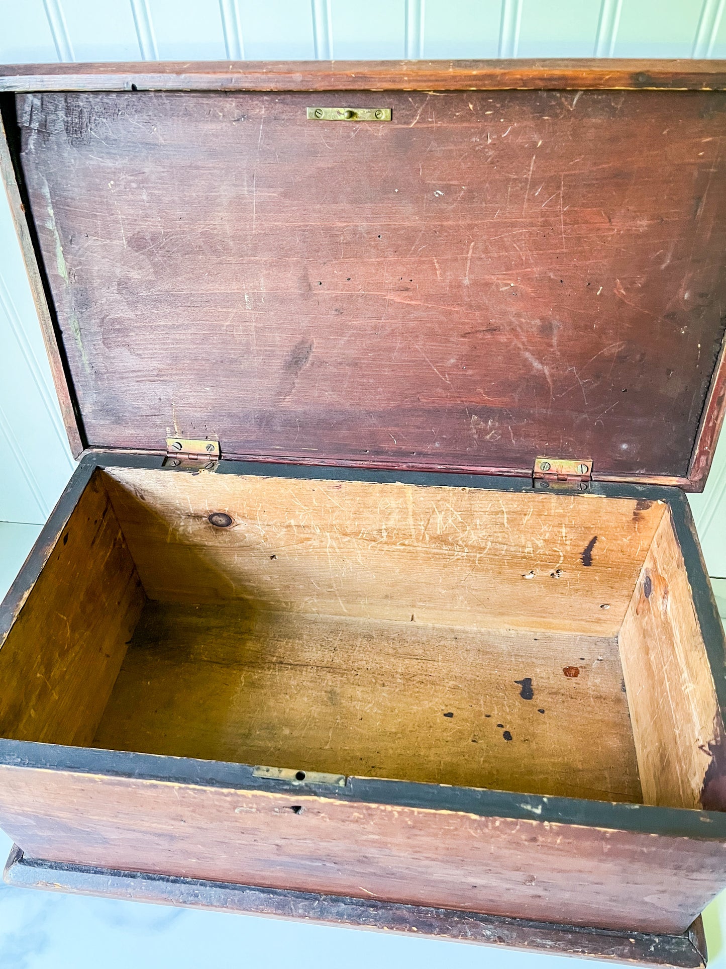 Vintage Large Primitive Wood Box