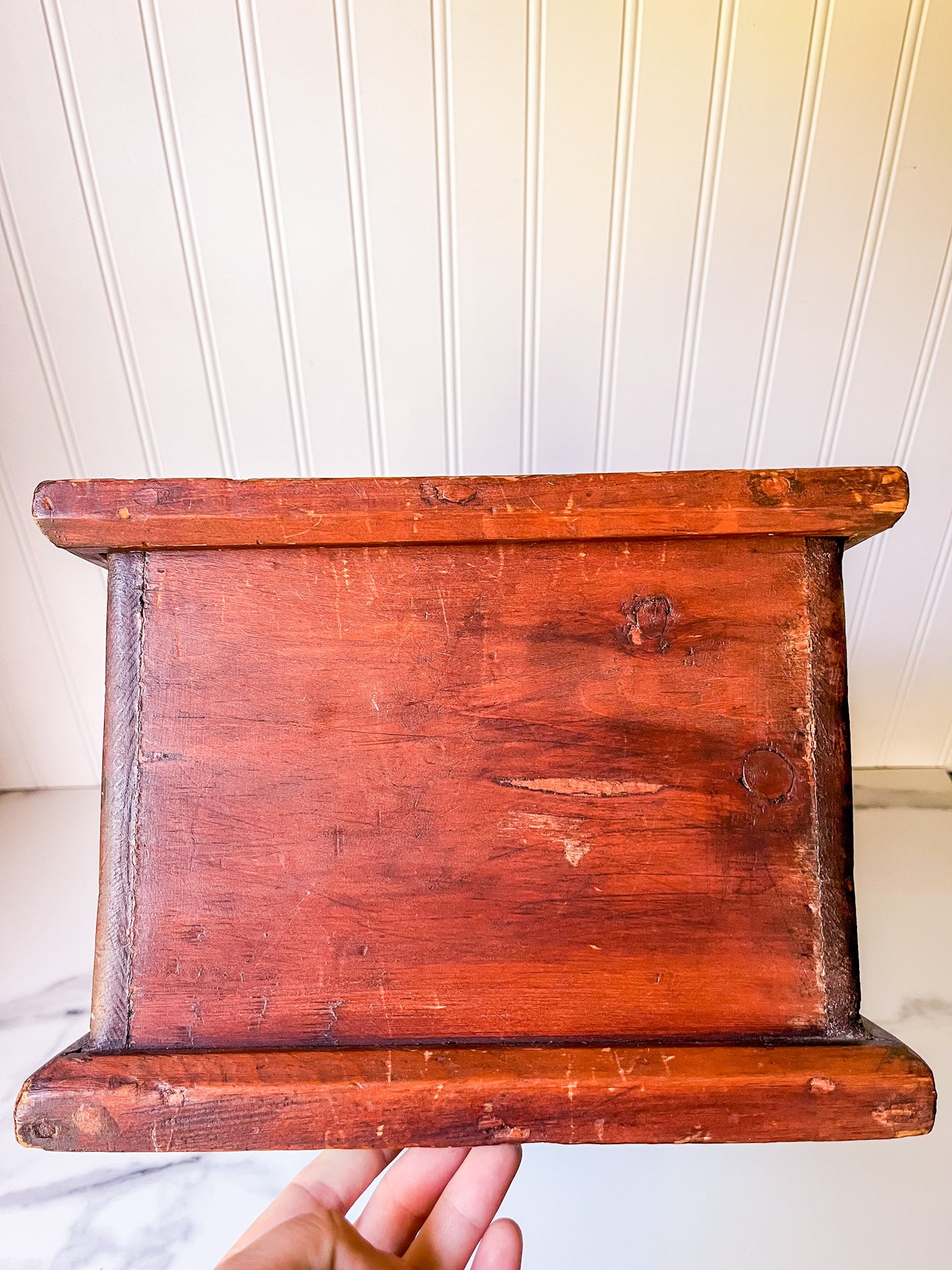 Vintage Large Primitive Wood Box