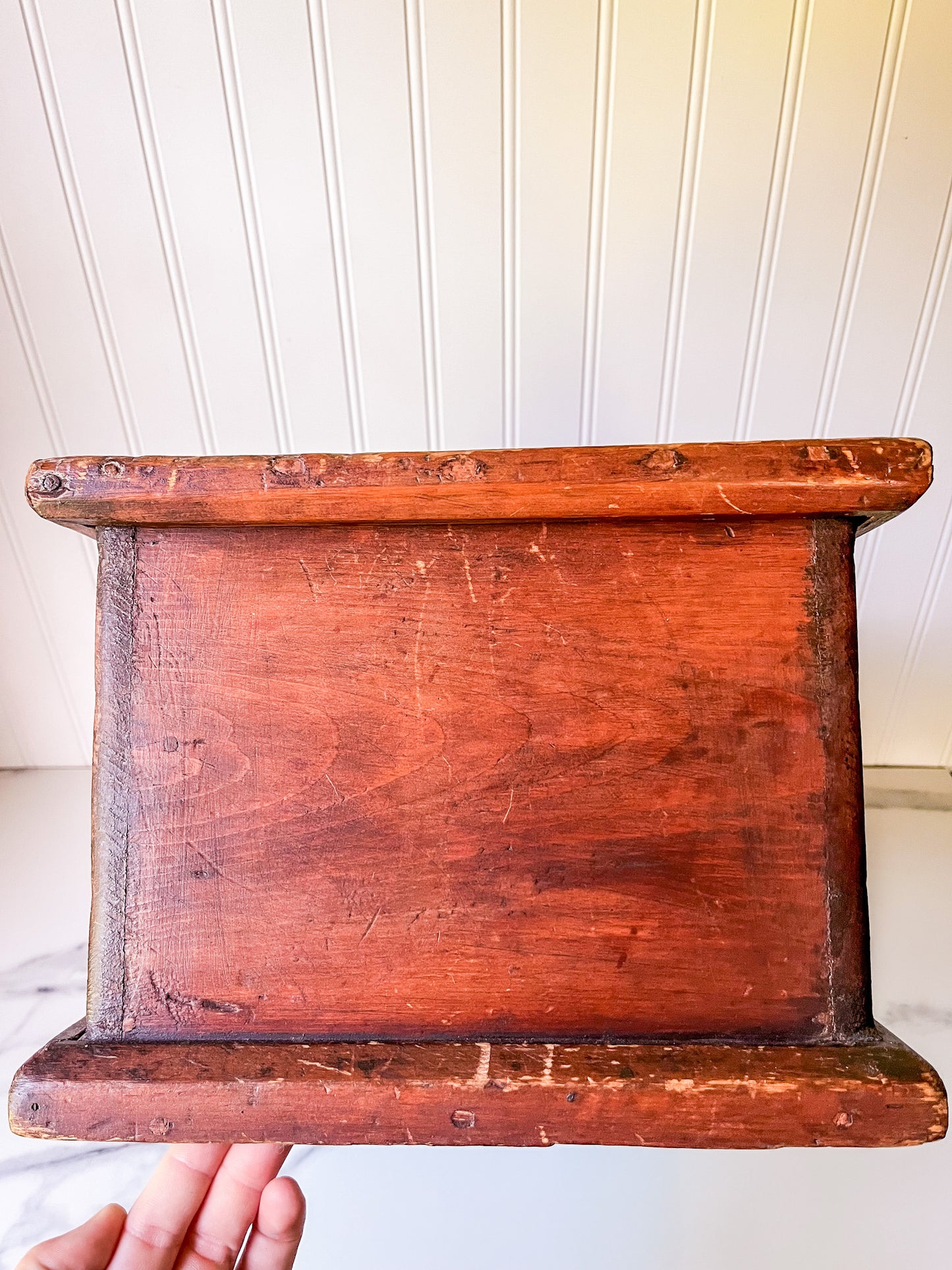 Vintage Large Primitive Wood Box