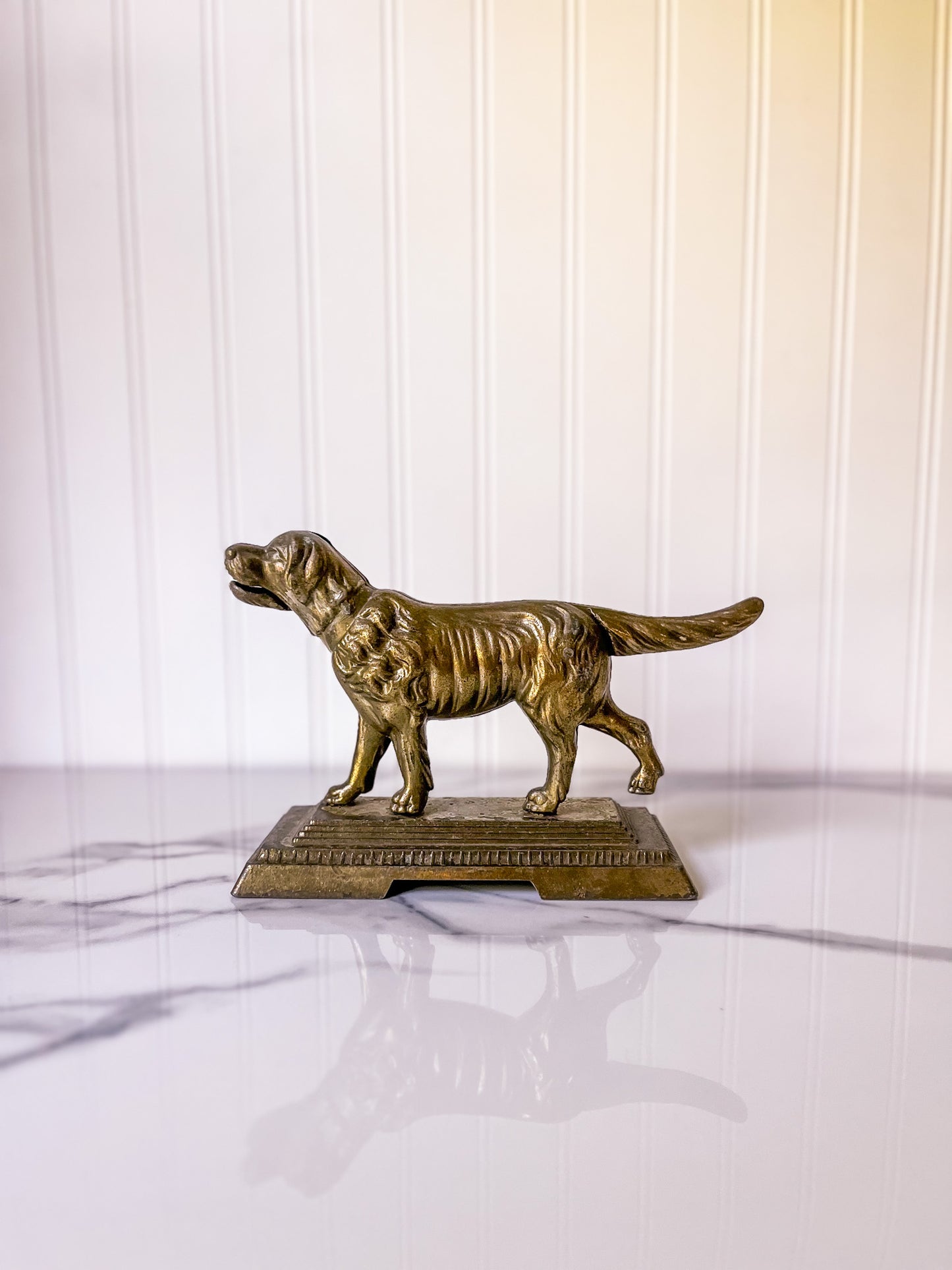 Vintage Metal Dog Nutcracker