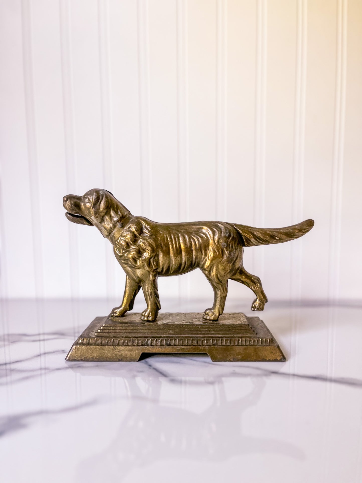 Vintage Metal Dog Nutcracker