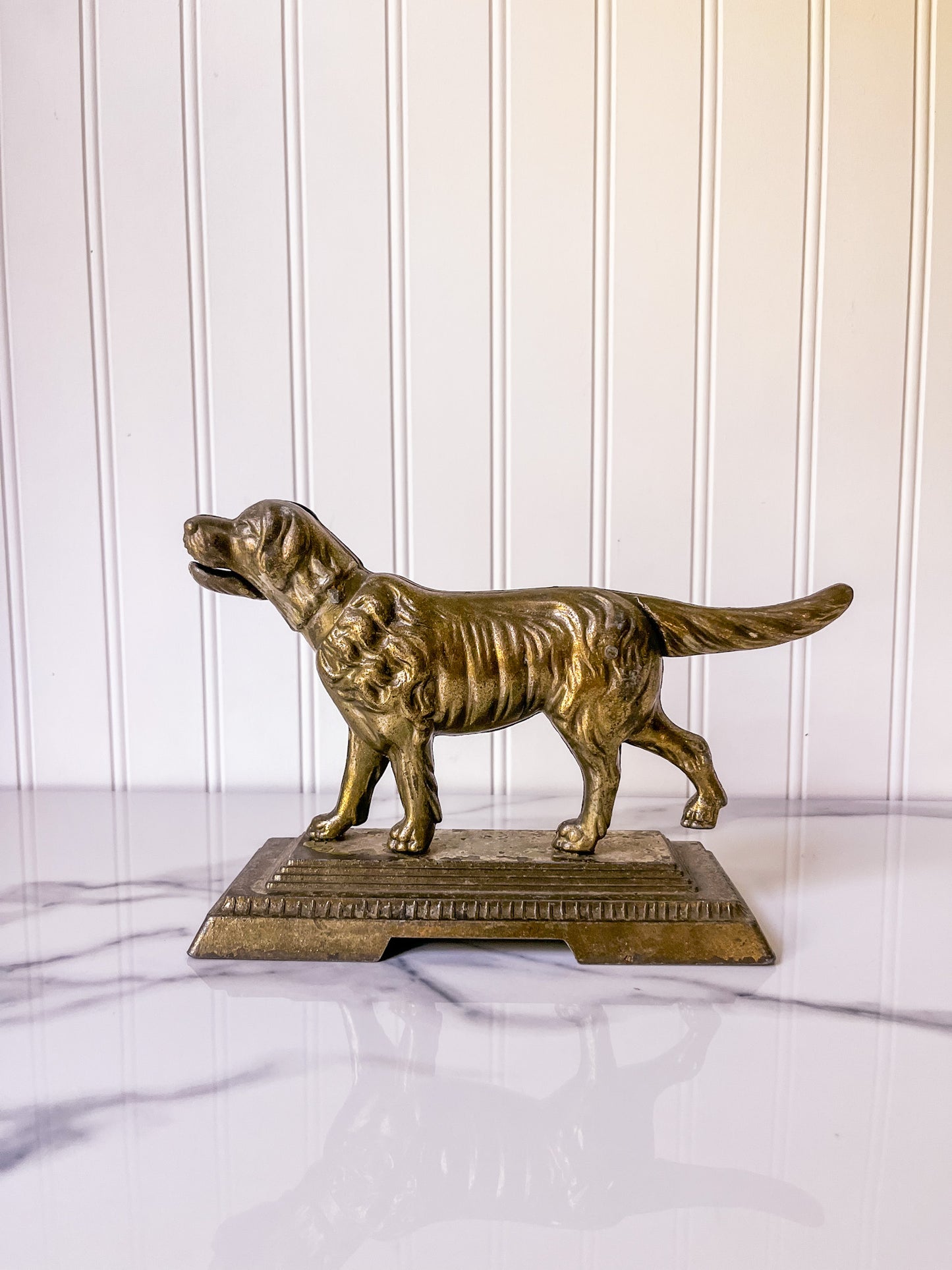 Vintage Metal Dog Nutcracker