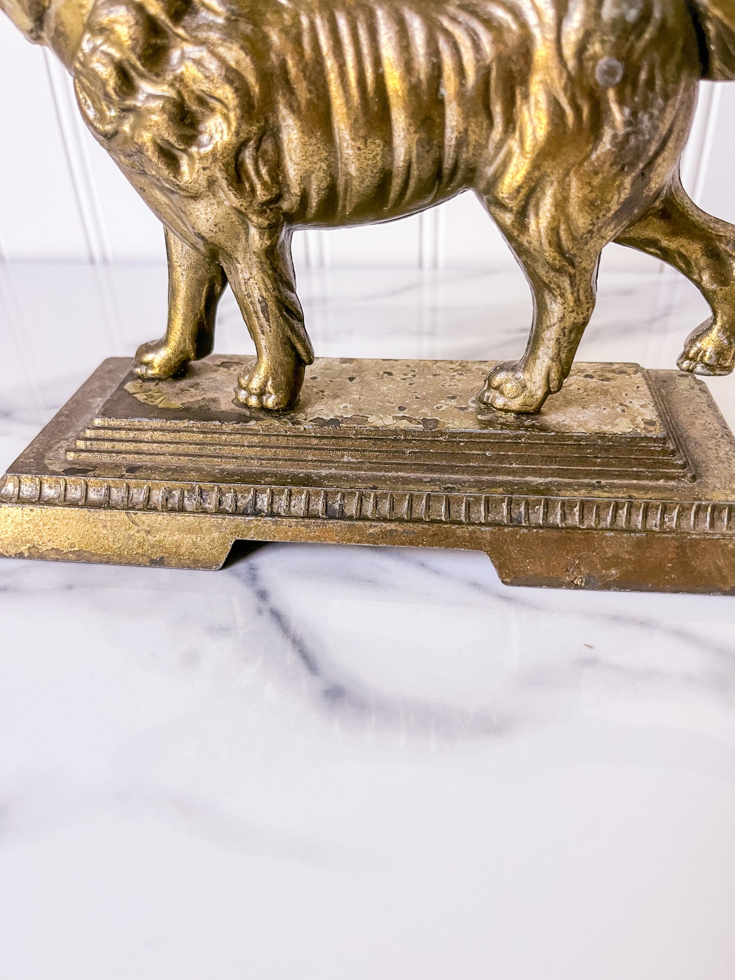 Vintage Metal Dog Nutcracker