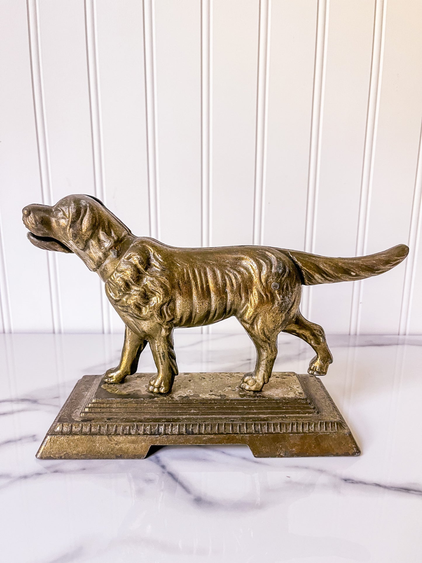 Vintage Metal Dog Nutcracker