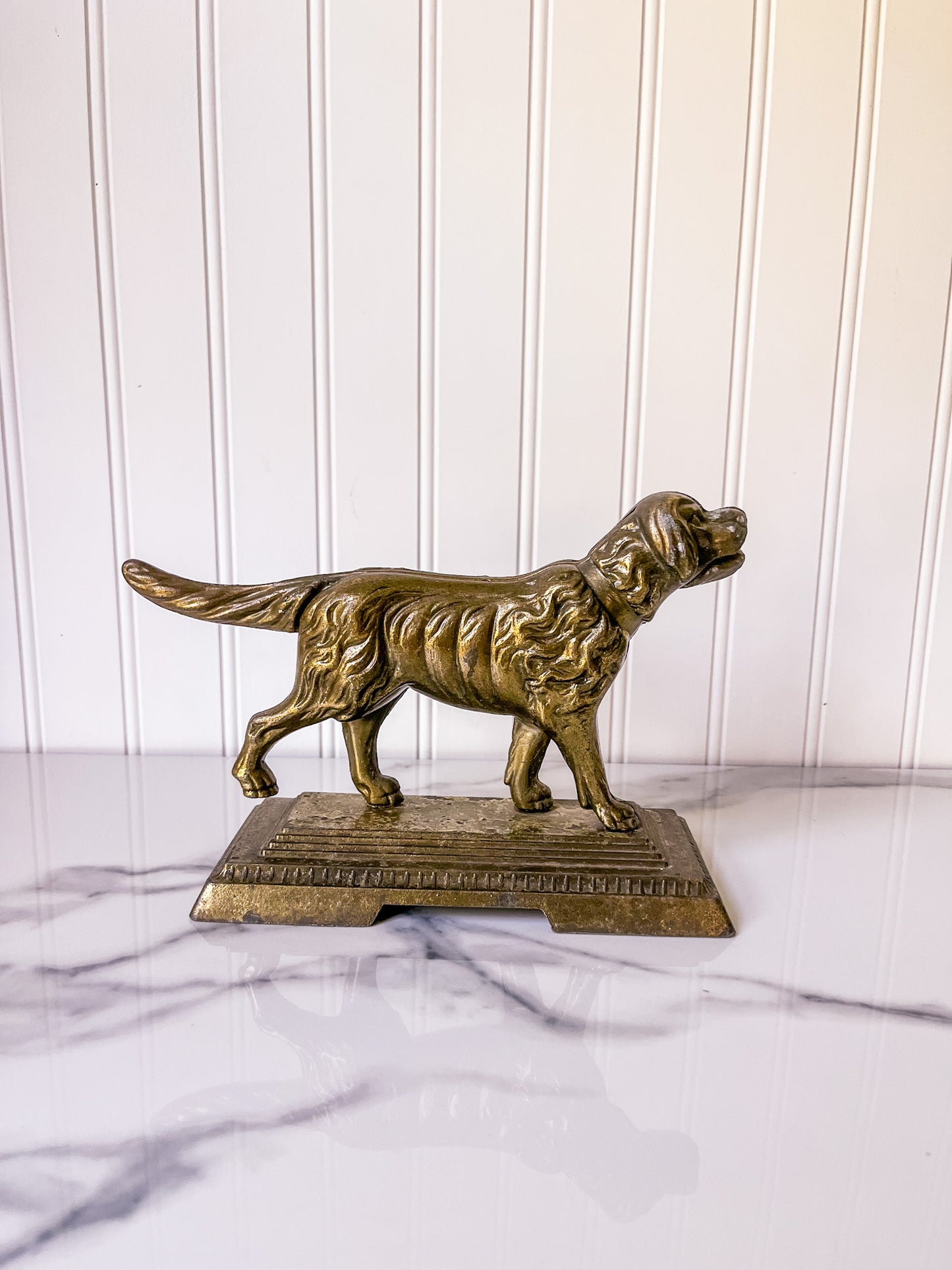 Vintage Metal Dog Nutcracker