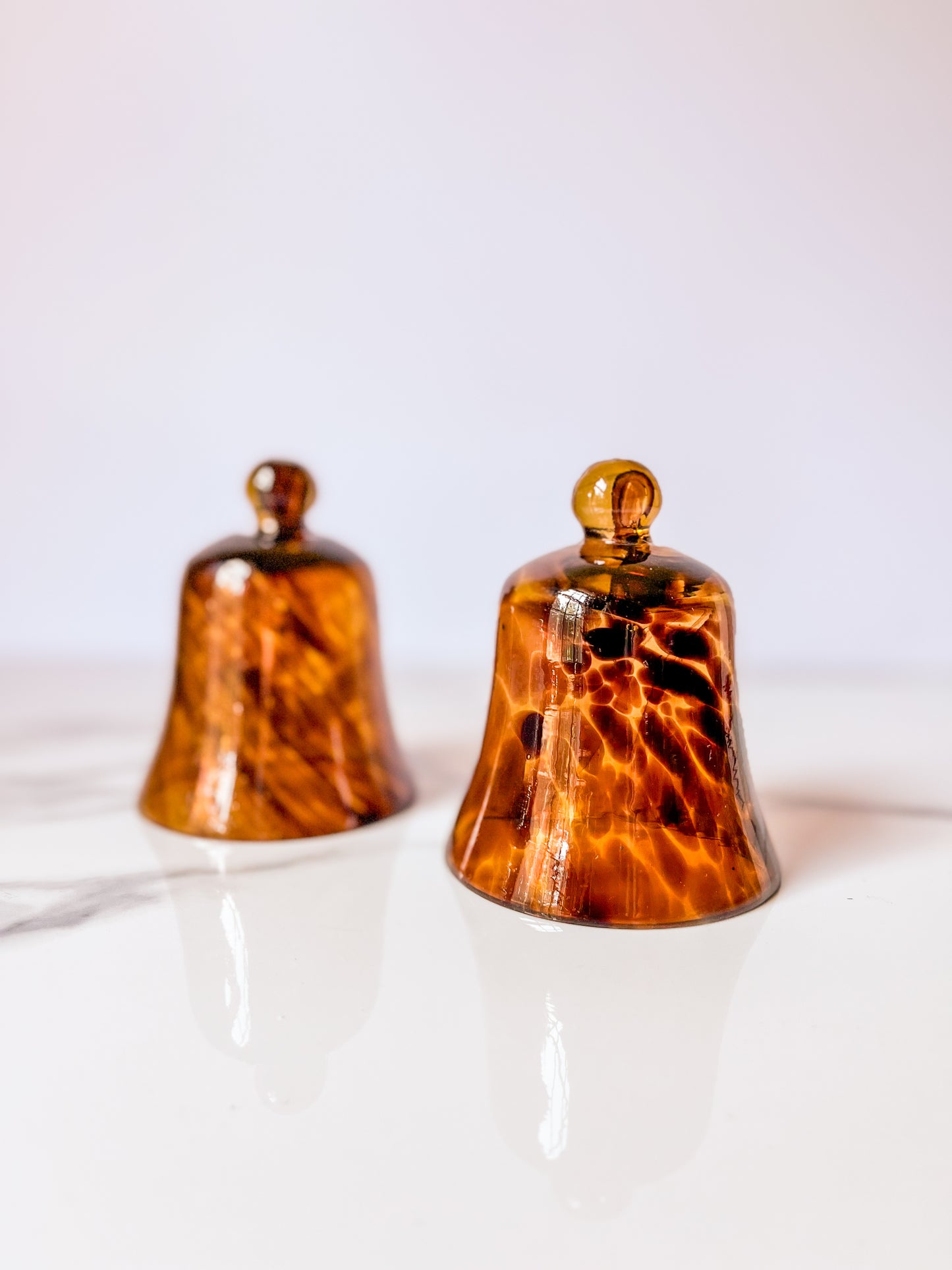 Vintage Tortoise Shell Mini Votive Candle Cloche