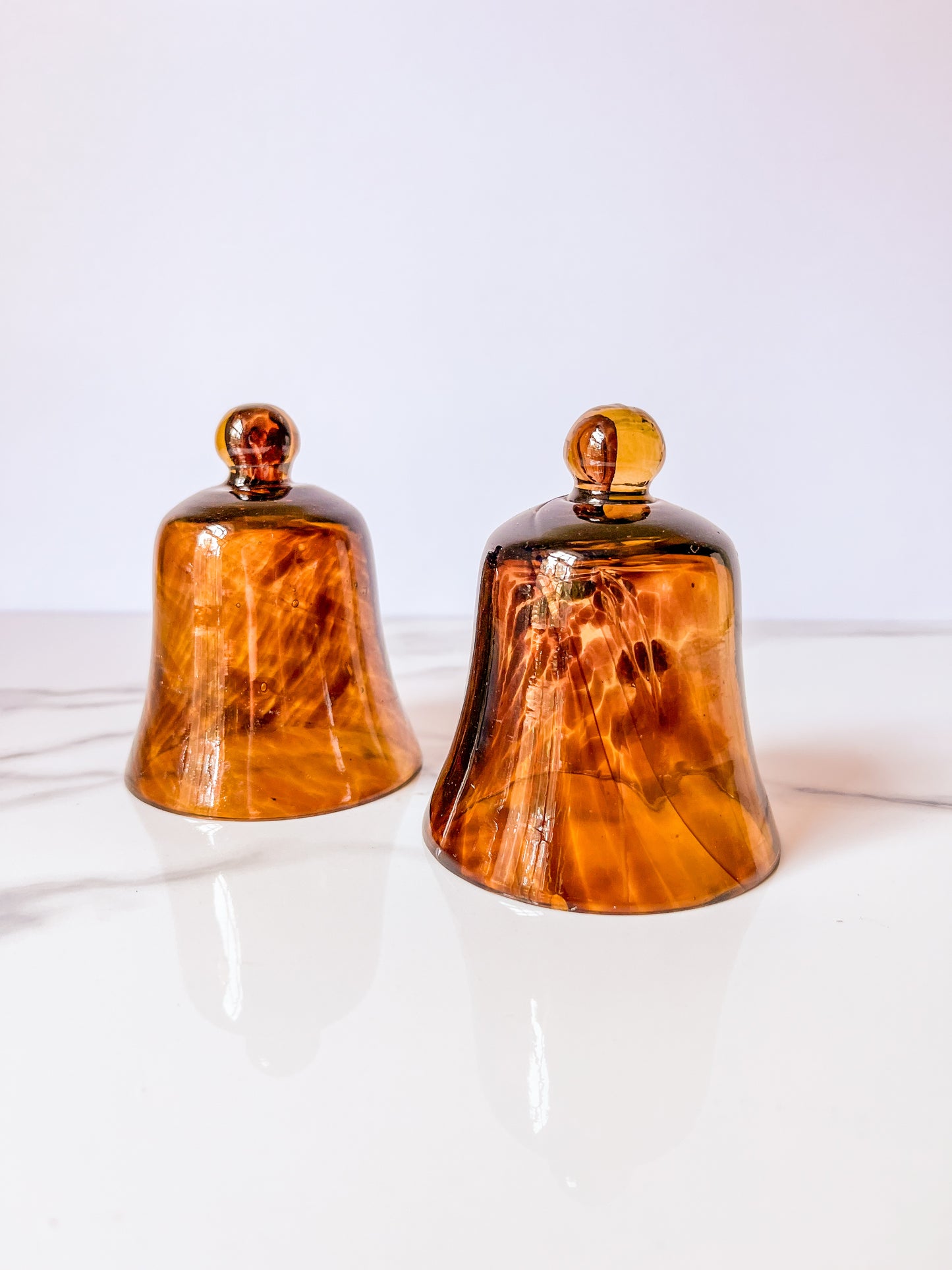 Vintage Tortoise Shell Mini Votive Candle Cloche