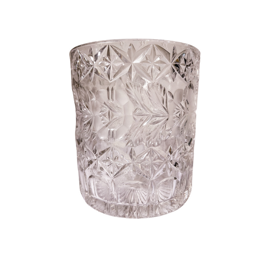 Vintage Crystal Cut Glass Planter