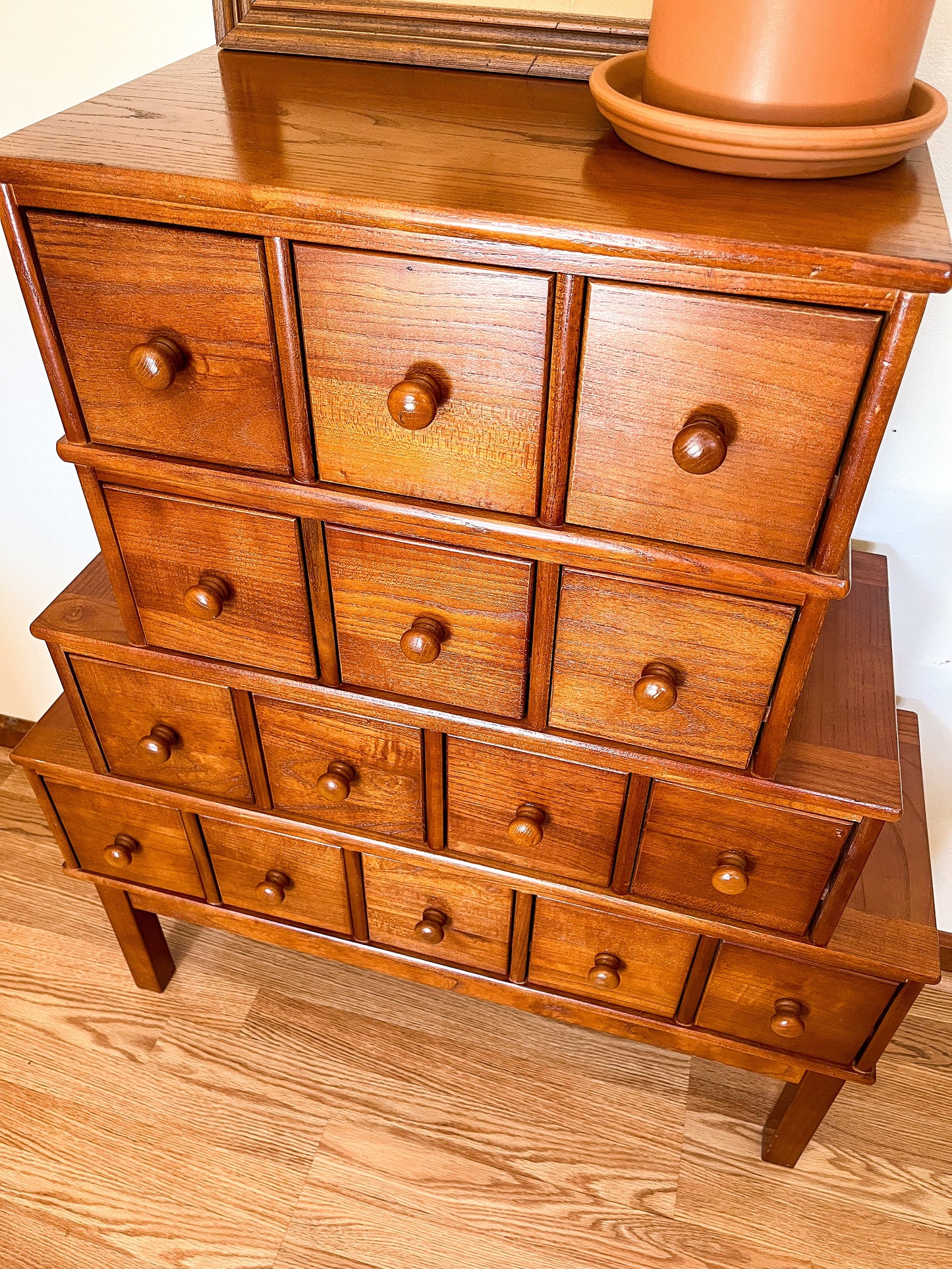 Apothecary Cabinet, 15 Drawer Card Catalog Cabinet