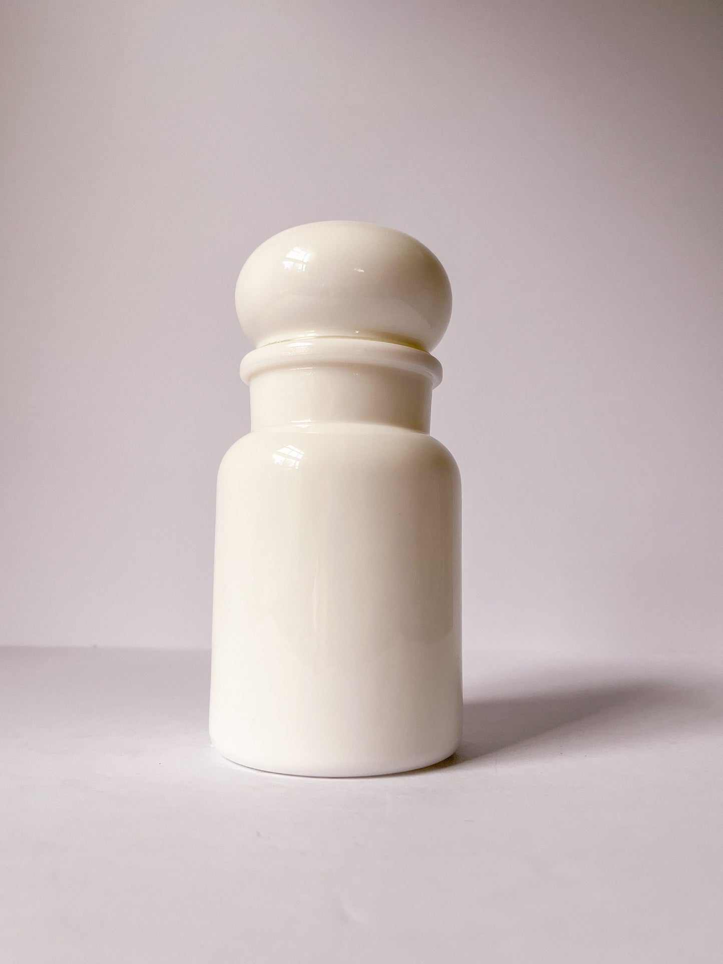 Large Milk Glass Belgian Jar, Apothecary Jar