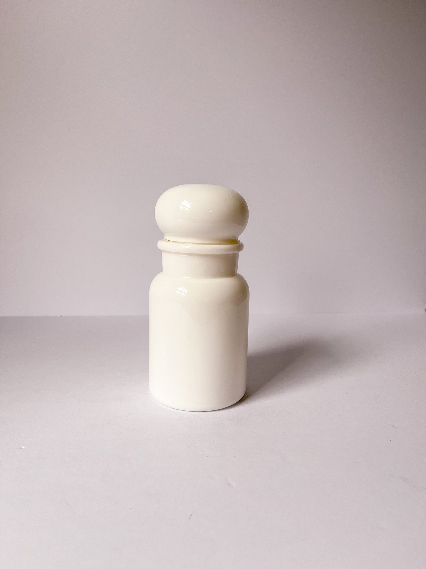 Large Milk Glass Belgian Jar, Apothecary Jar