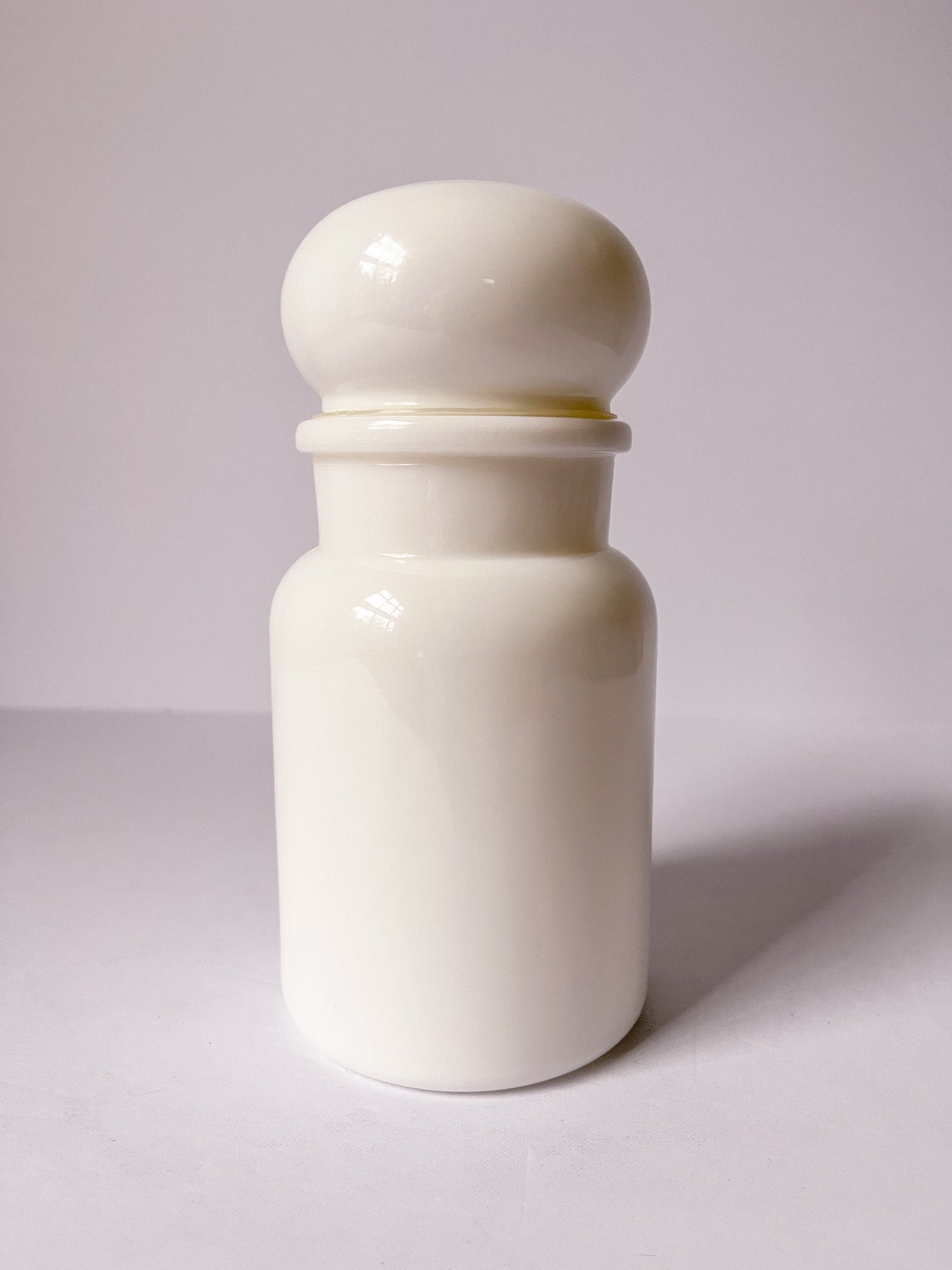 Large Milk Glass Belgian Jar, Apothecary Jar