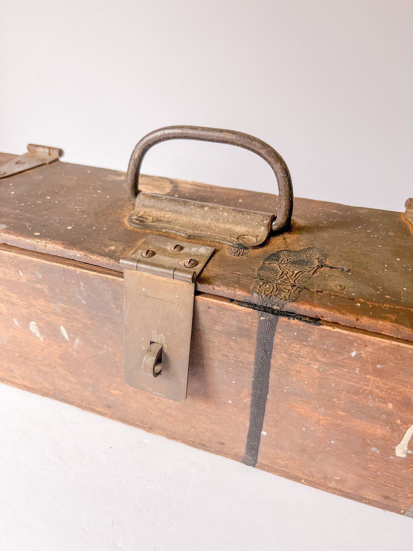 Vintage Carpenters Wood Toolbox