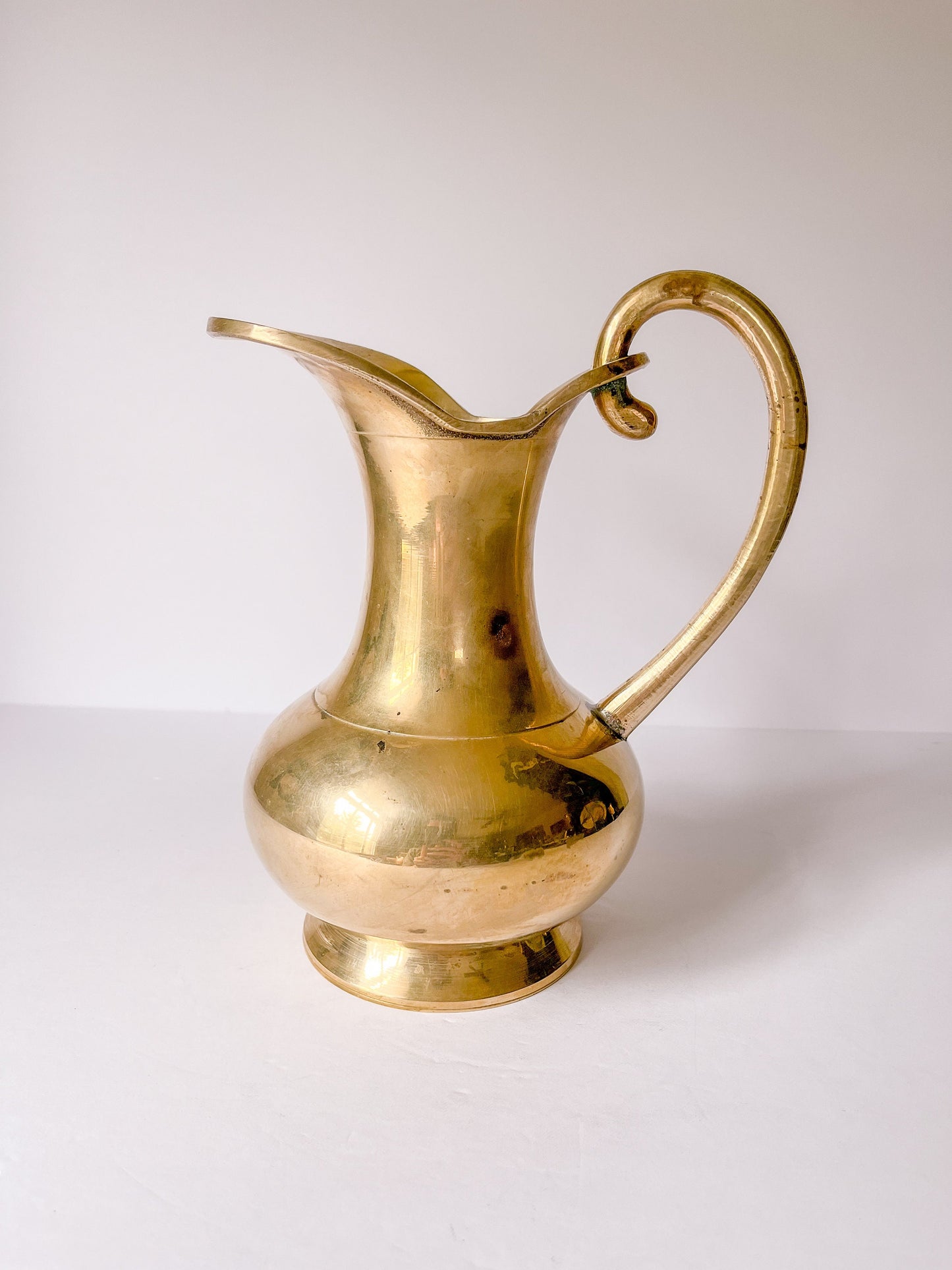 Vintage Brass Pitcher