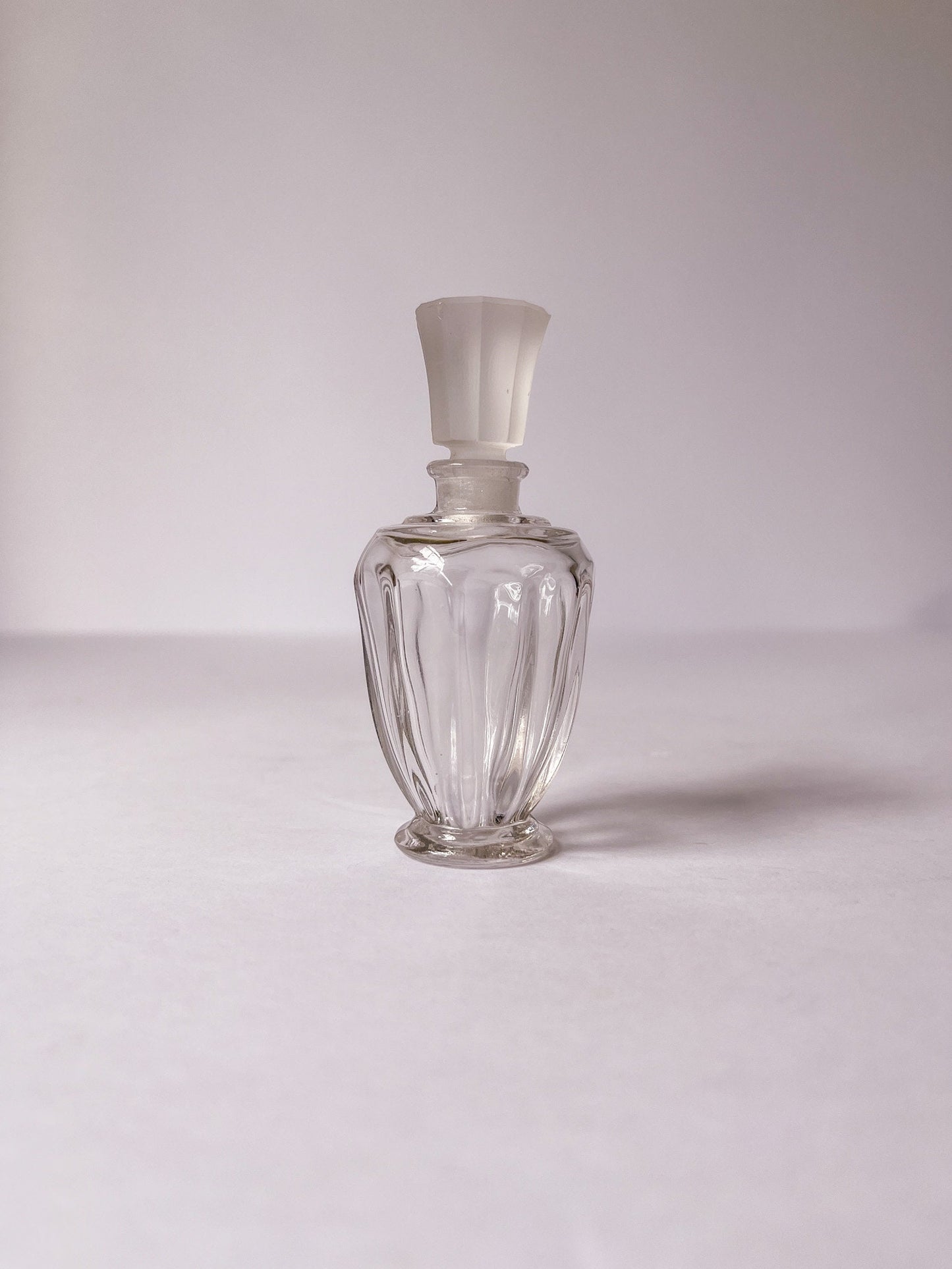 Vintage 1940's Perfume Bottle with Frosted Top