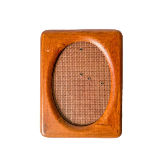 Vinage Oval 4.5" x 6.5" Wood Frame - Wall Mount