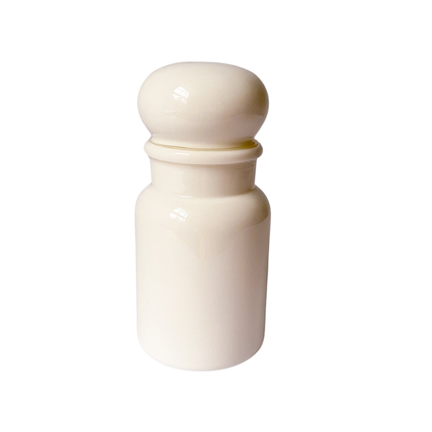 Large Milk Glass Belgian Jar, Apothecary Jar