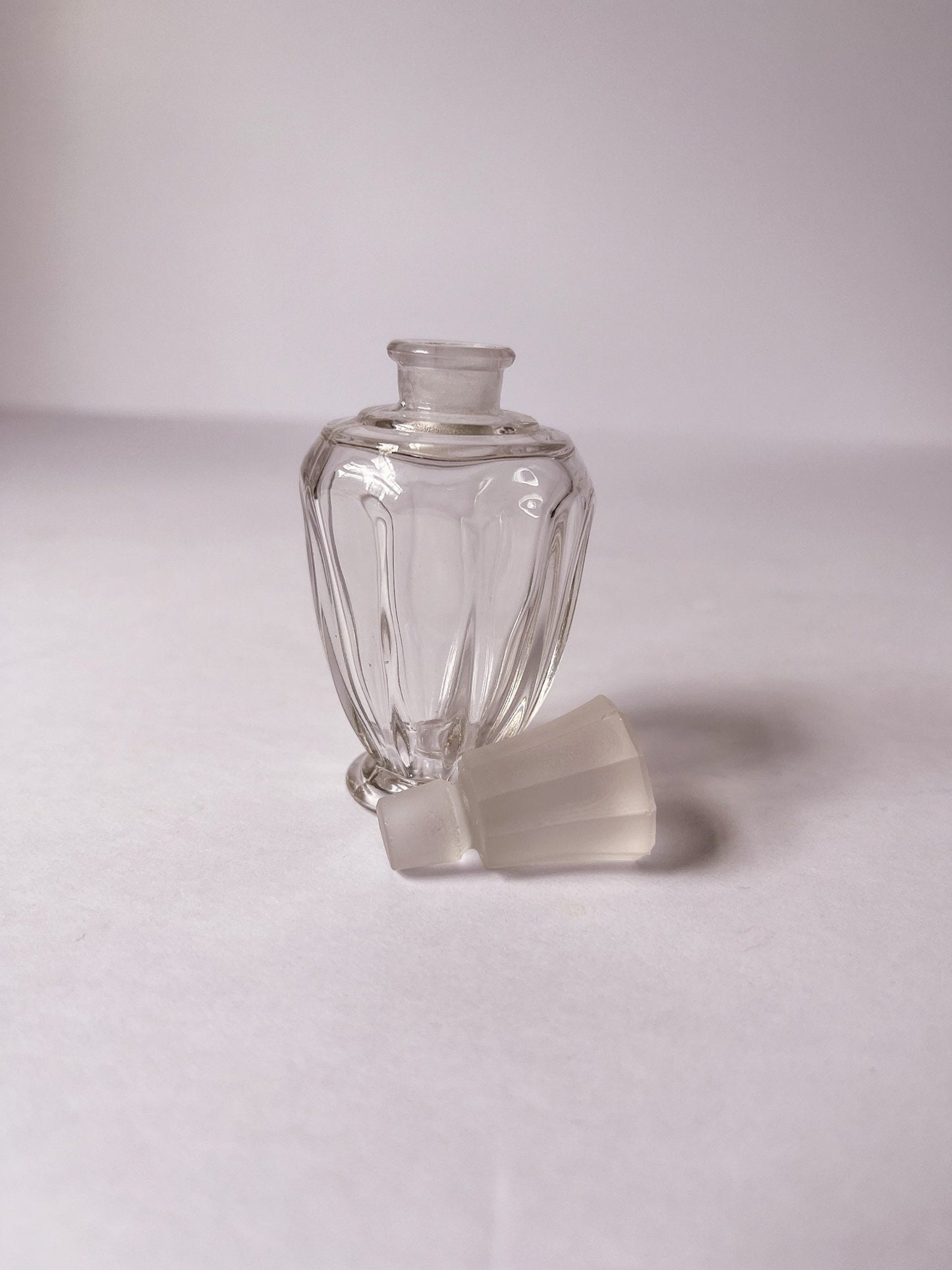 Vintage 1940's Perfume Bottle with Frosted Top