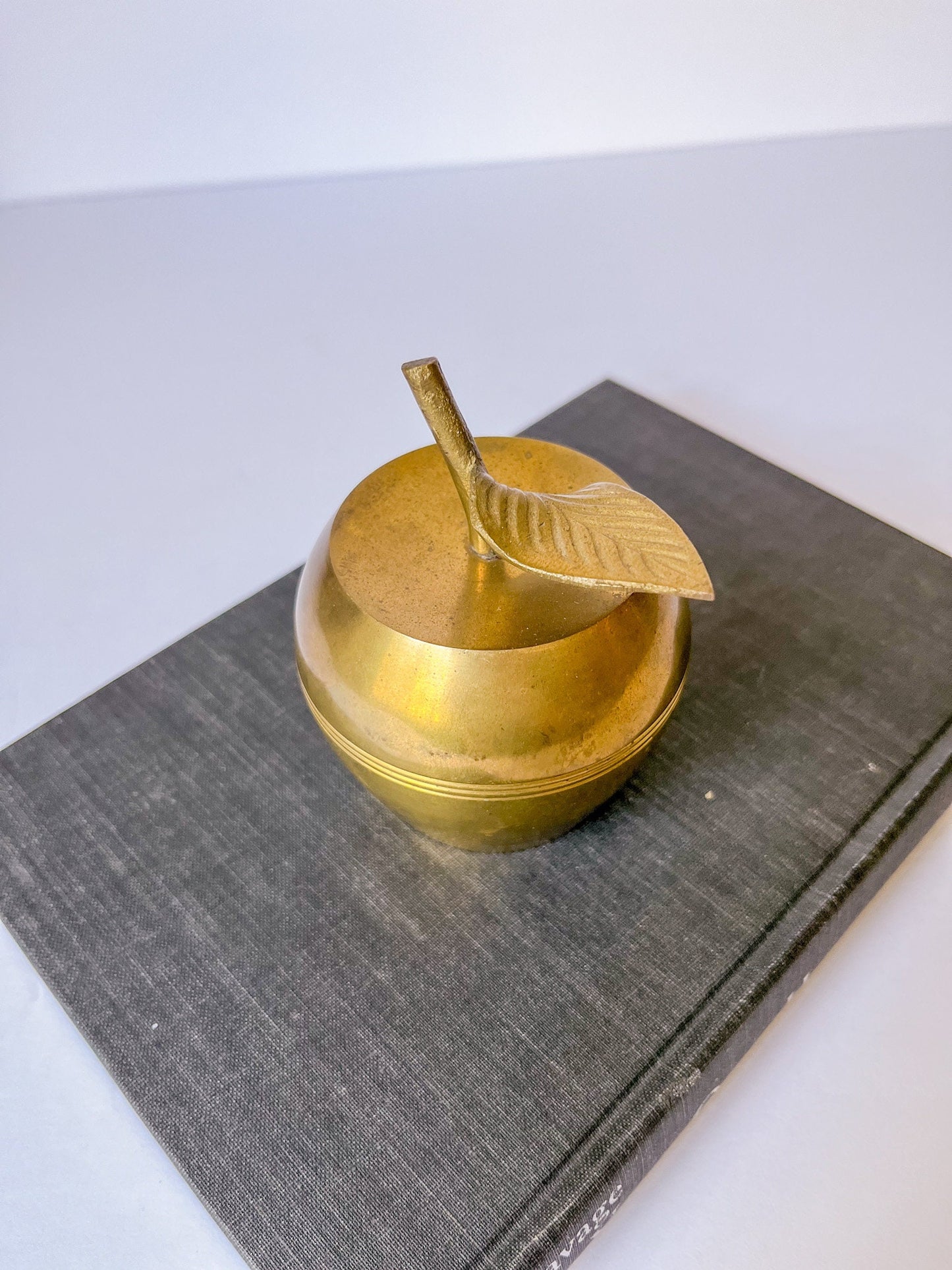 Vintage Brass Apple Bell