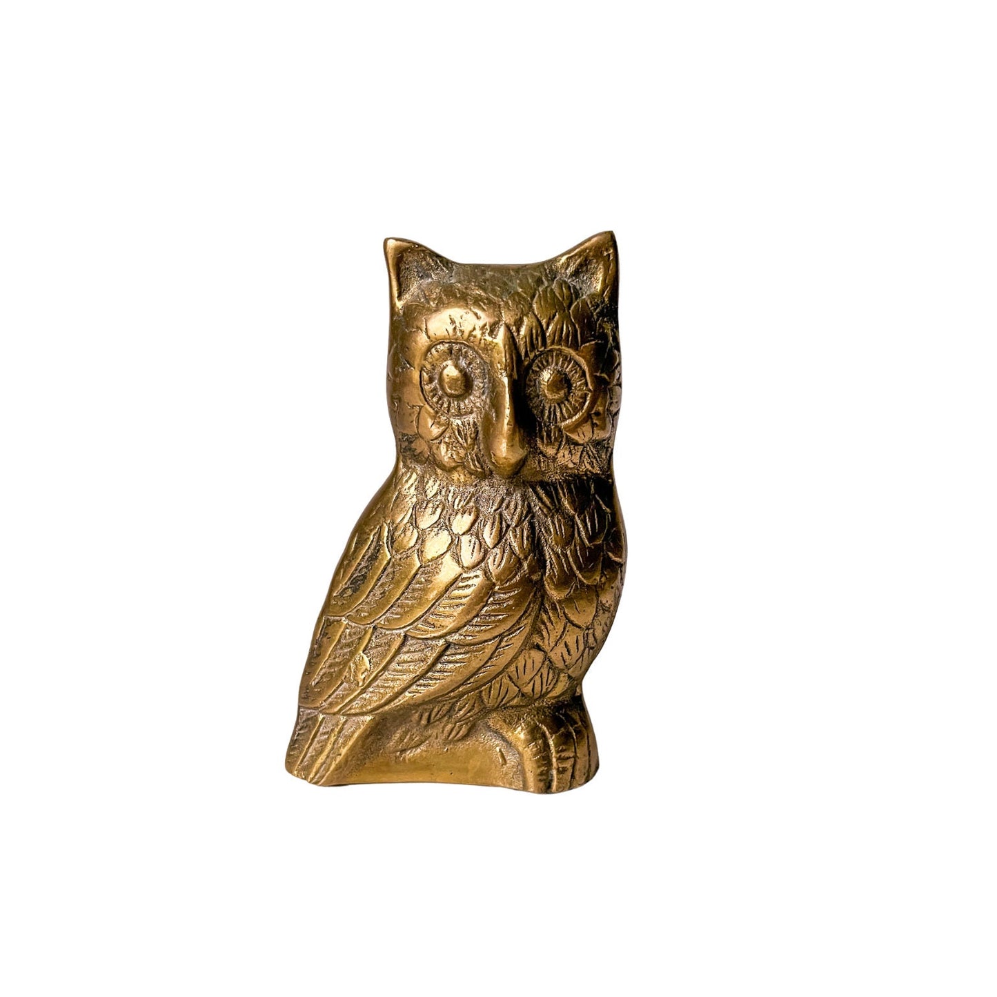 Vintage Brass Owl