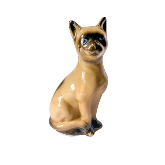 Vintage Porcelain Siamese Cat